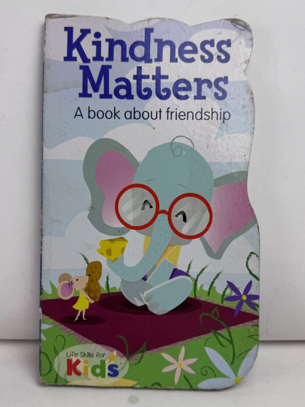 Kindness Matters Friendship Life Skills Kids Toddler Board Book Elephant Mouse